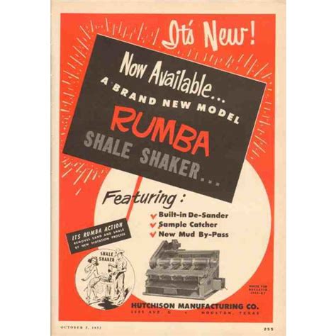 rumba shale shaker|Hutchison Manufacturing Company .